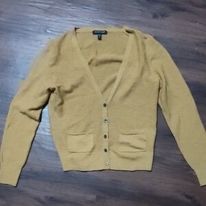 Eileen Fisher Mustard Cardigan Sweater